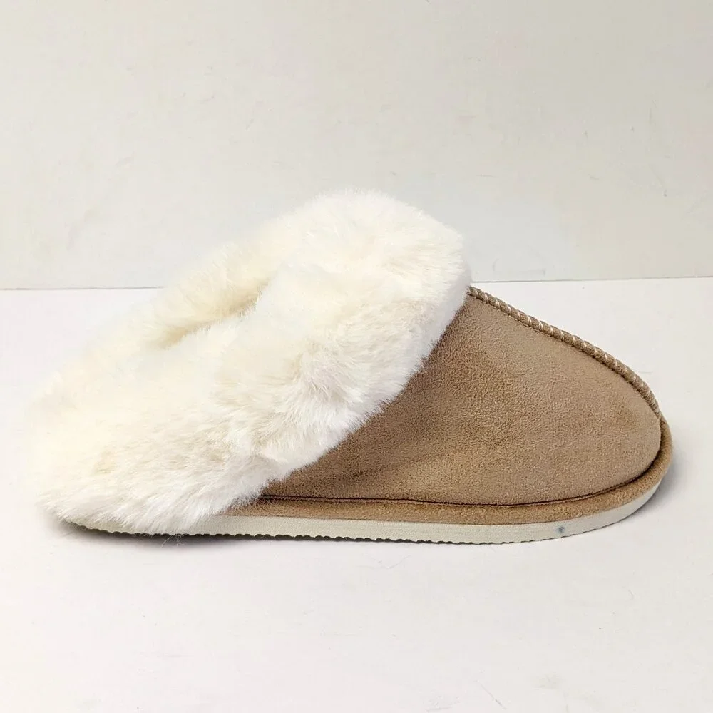 Crown Vintage Sammy Scuff Slippers, Beige, Big Kids 4